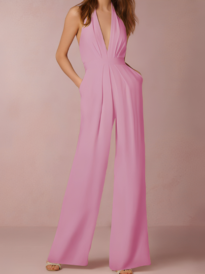 Katie - Damen-Jumpsuit mit weitem Bein und elegantem Design