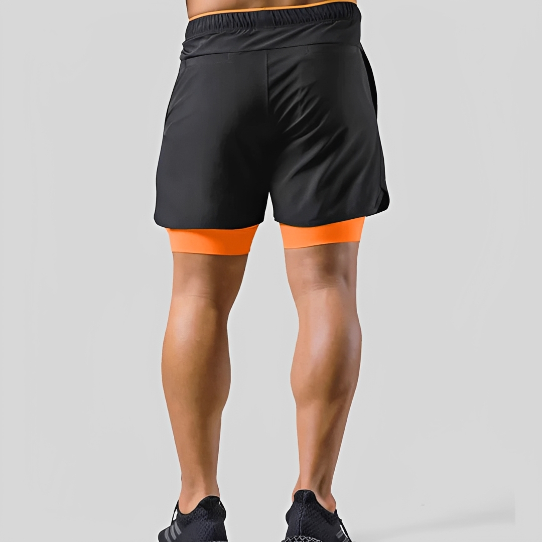 Steven - Herren Shorts - Zweilagig für sportliche Aktivitäten