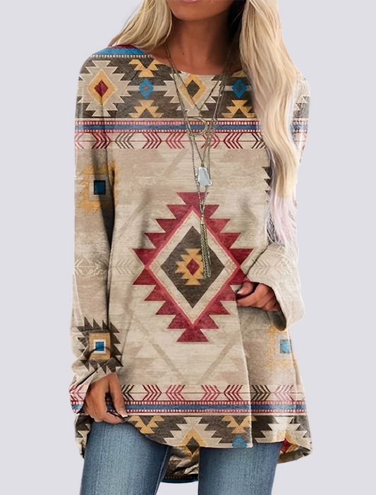 Monica - Modisches Ethno-Hemdkleid