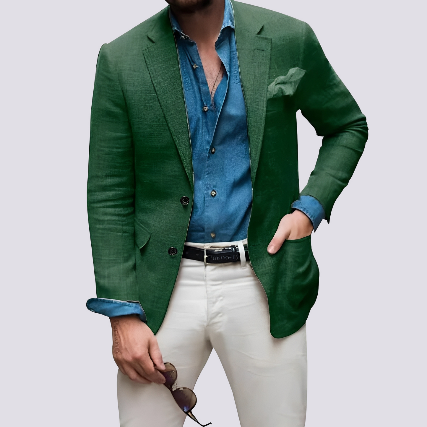 Glenn - Stilvoller Herrenblazer mit Knöpfen