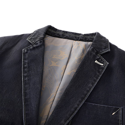 Nichols - Jacke im leichten Denim-Look