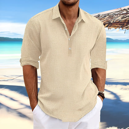 Ricky – Herren Langarmhemd – ideal für entspannte, warme Tage