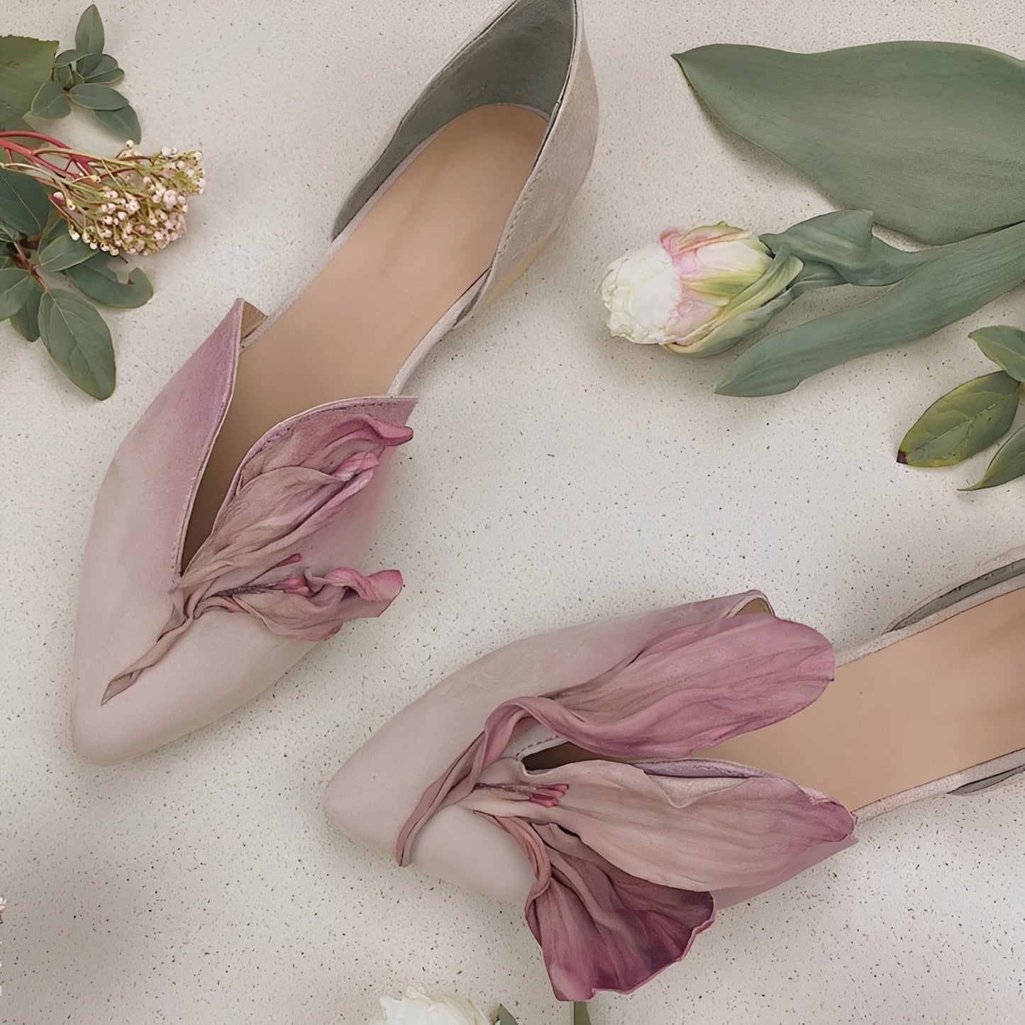 Jennifer - Trendige flache Damenschuhe mit Blumenmuster