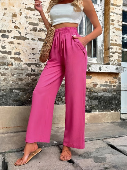 Allie - Modische, locker geschnittene Damenhose mit hohem Bund