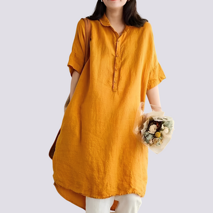 Deborah - Lockeres, lässig geschnittenes Hemdkleid für Damen