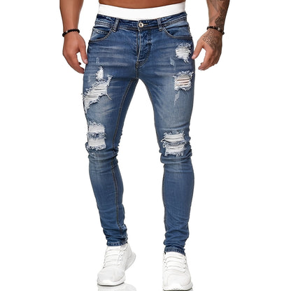 Annie - Herren-Skinny-Jeans mit stylischen Rissen