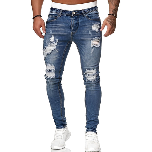 Annie - Herren-Skinny-Jeans mit stylischen Rissen