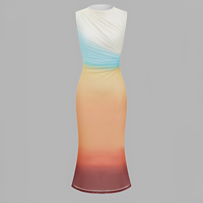 Anjanet - Elegantes Maxikleid mit offenem Rücken
