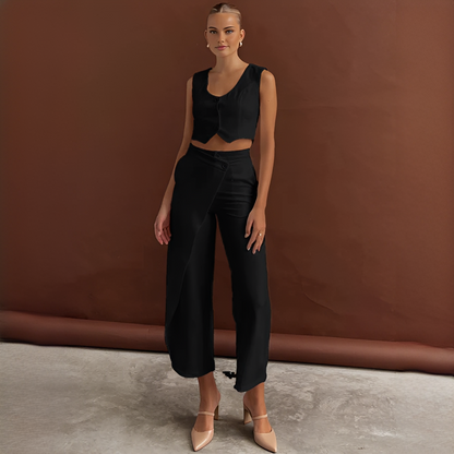 Agnes - Elegantes Set mit Weste und Hose