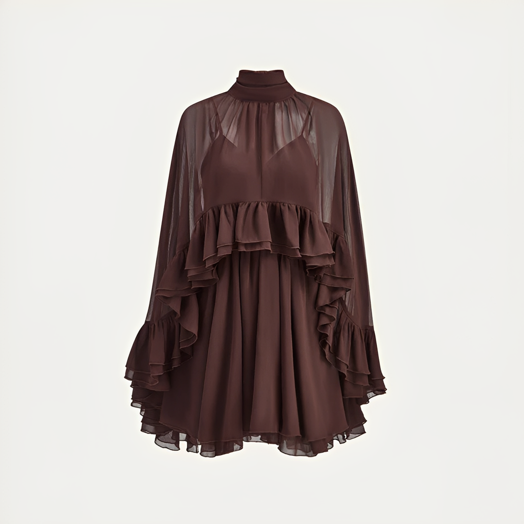 Zhuchin - Stilvolles Rüschenkleid