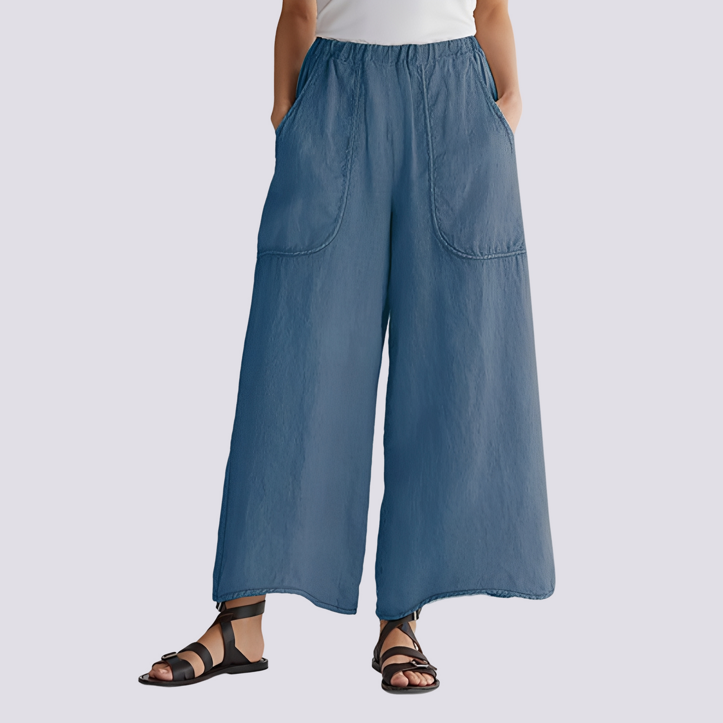 Angela - Komfortable Hose mit weitem Bein für Damen