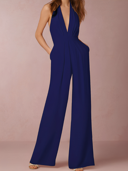 Katie - Damen-Jumpsuit mit weitem Bein und elegantem Design