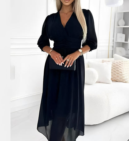 Aysha - Midi-Kleid mit langen Ärmeln