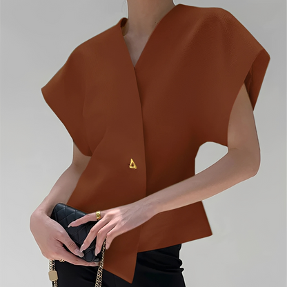 Ariella - Modische V-Ausschnitt-Bluse