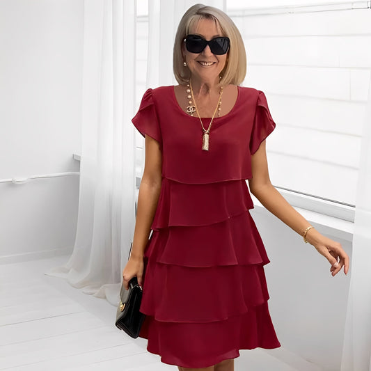 Claudia - Schickes Damen-Chiffonkleid