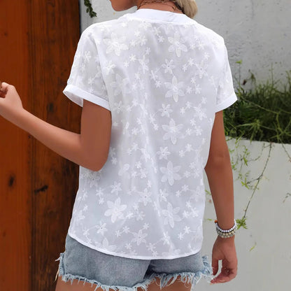 Rosalie - Stilvolle Blumenbluse