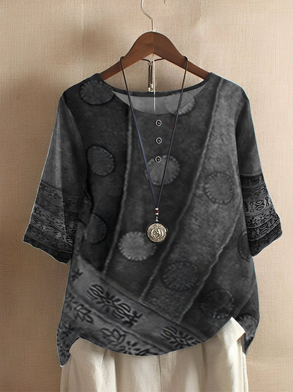 Hennie - Damenhemd mit lockerem Print-Design