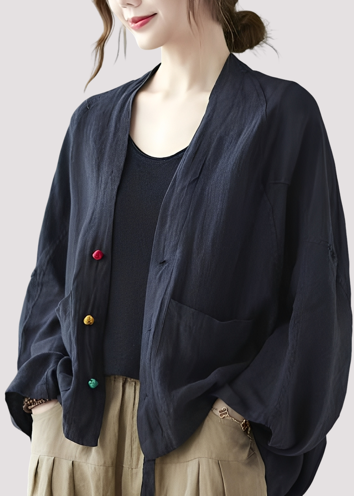Tilly - Komfortabler, lässig geschnittener Damen-Cardigan mit Taschen
