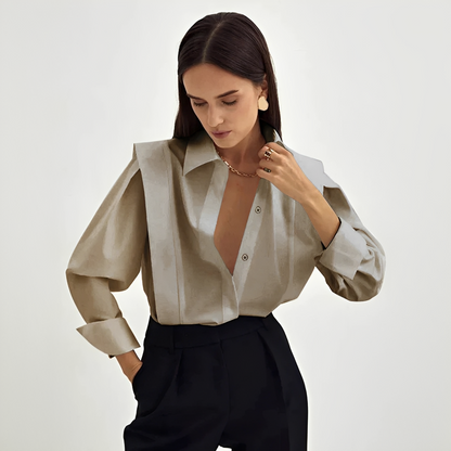 Cecile - Stilvolles oversized Hemd