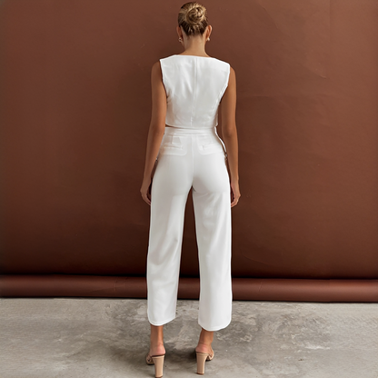 Agnes - Elegantes Set mit Weste und Hose