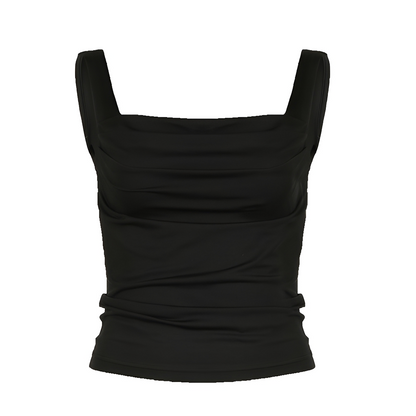 Genevieve - Einfaches einfarbiges Cami-Top