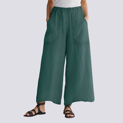 Angela - Komfortable Hose mit weitem Bein für Damen