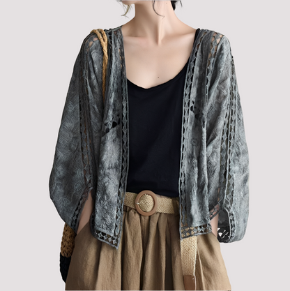 Connie - Stilvoller Cardigan mit Cut-Out-Details für Damen