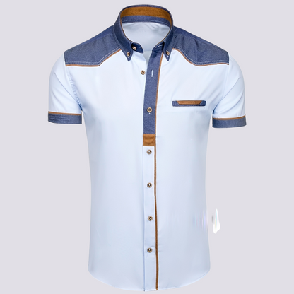 Frank - Elegantes Poloshirt aus Damen-Jeansstoff