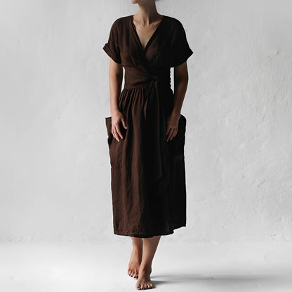 Sasha - Komfortables Wickelkleid mit Taschen