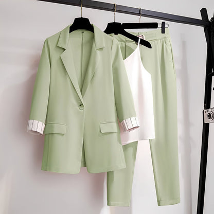 Paula - elegantes Dreiteiler-Blazer-Set für Damen