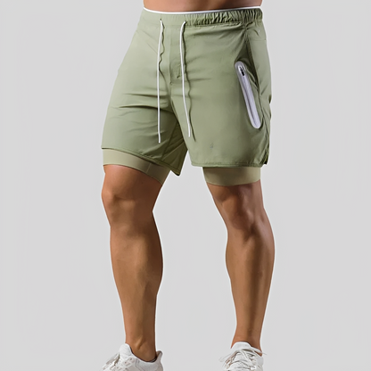 Steven - Herren Shorts - Zweilagig für sportliche Aktivitäten