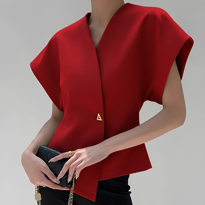 Ariella - Modische V-Ausschnitt-Bluse