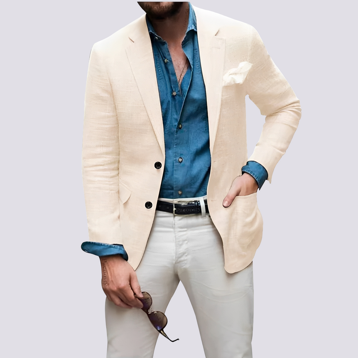 Glenn - Stilvoller Herrenblazer mit Knöpfen