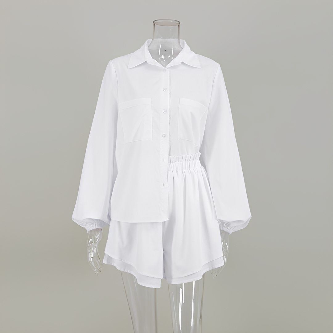 Larnie - Modisches Top- und Shorts-Set