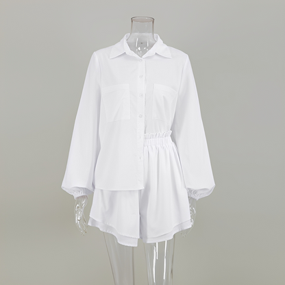 Larnie - Modisches Top- und Shorts-Set