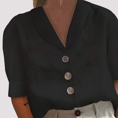 Mariyah - Trendy Bluse mit V-Ausschnitt