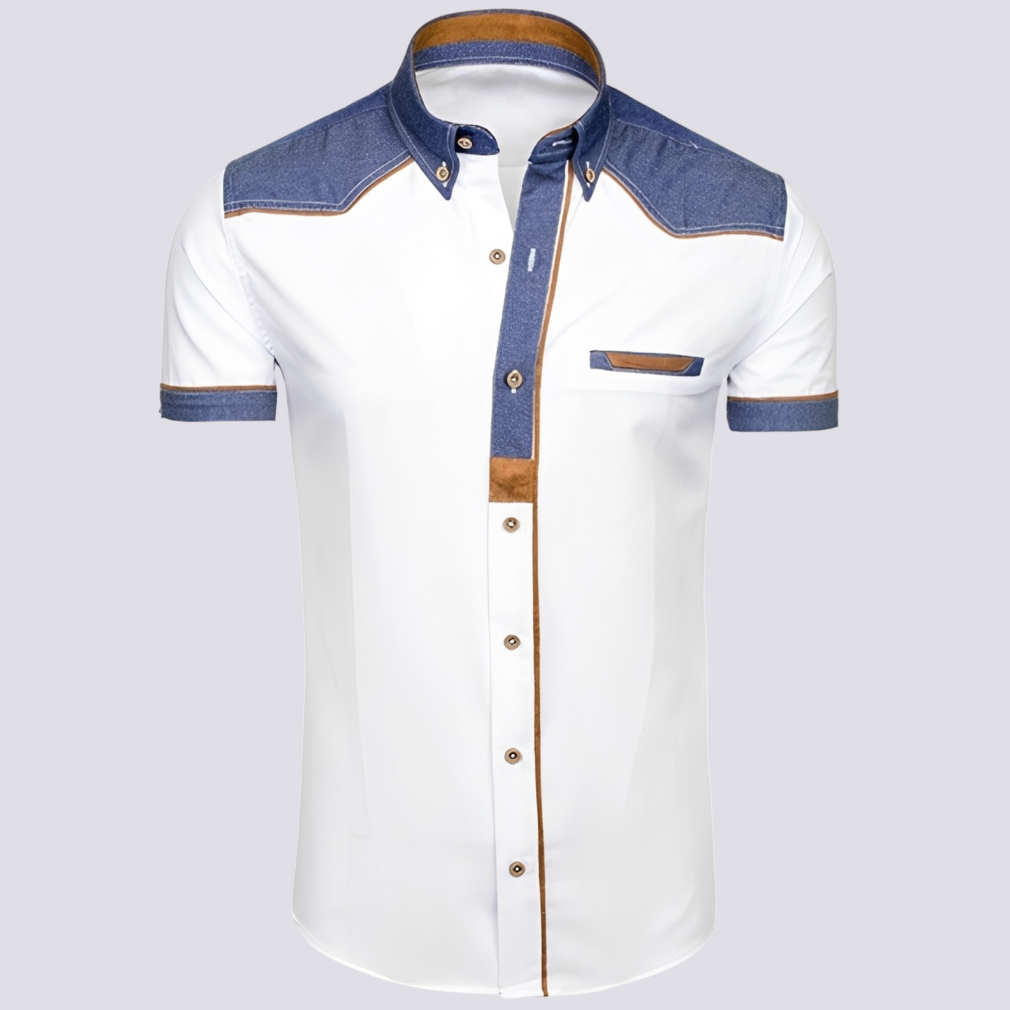 Frank - Elegantes Poloshirt aus Damen-Jeansstoff