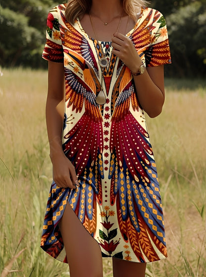 Lyssa - Damenkleid mit stilvollem Print