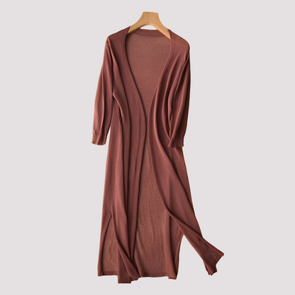 Fannie - Komfortabler langer Damen-Cardigan
