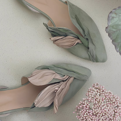 Jennifer - Trendige flache Damenschuhe mit Blumenmuster