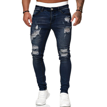 Annie - Herren-Skinny-Jeans mit stylischen Rissen