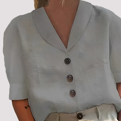 Mariyah - Trendy Bluse mit V-Ausschnitt