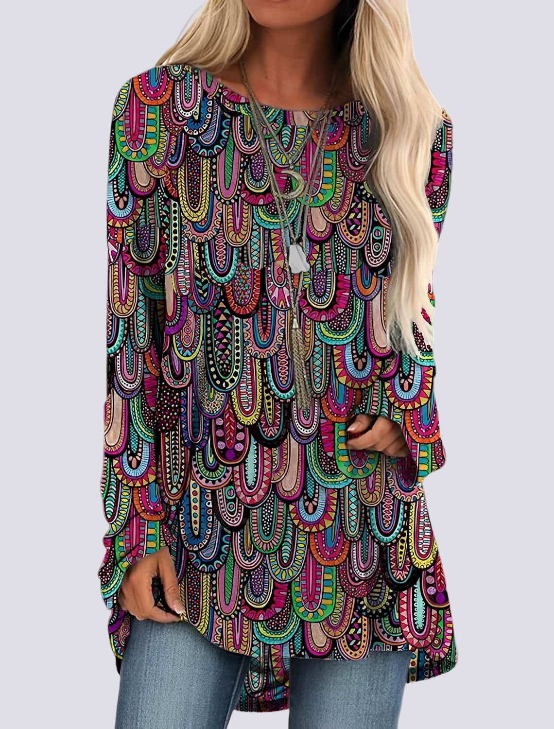 Monica - Modisches Ethno-Hemdkleid