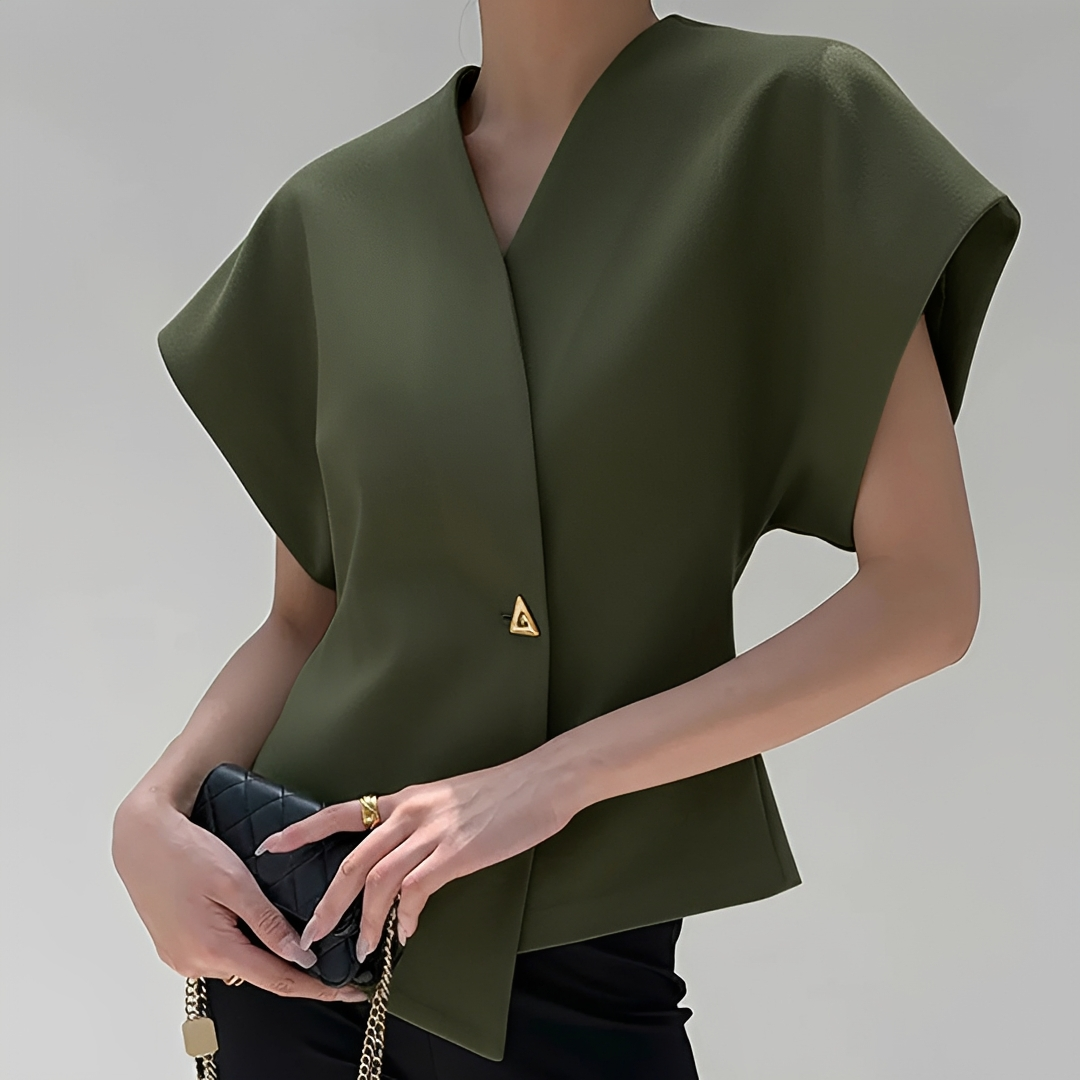 Ariella - Modische V-Ausschnitt-Bluse