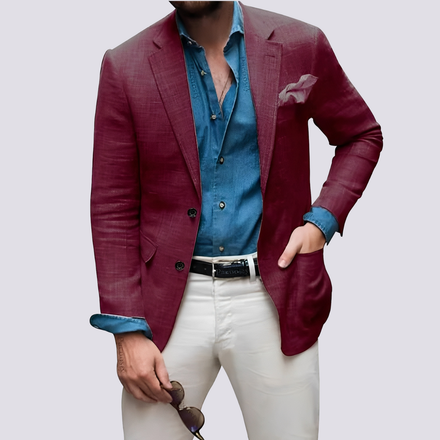 Glenn - Stilvoller Herrenblazer mit Knöpfen