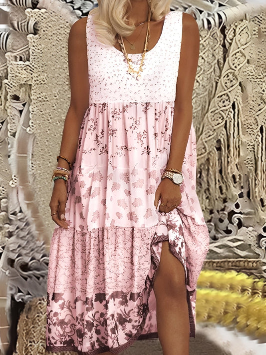 Nancy - Modisches Boho-Midikleid