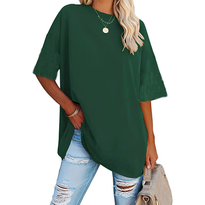 Alice - Locker geschnittenes T-Shirt mit breiten Schultern