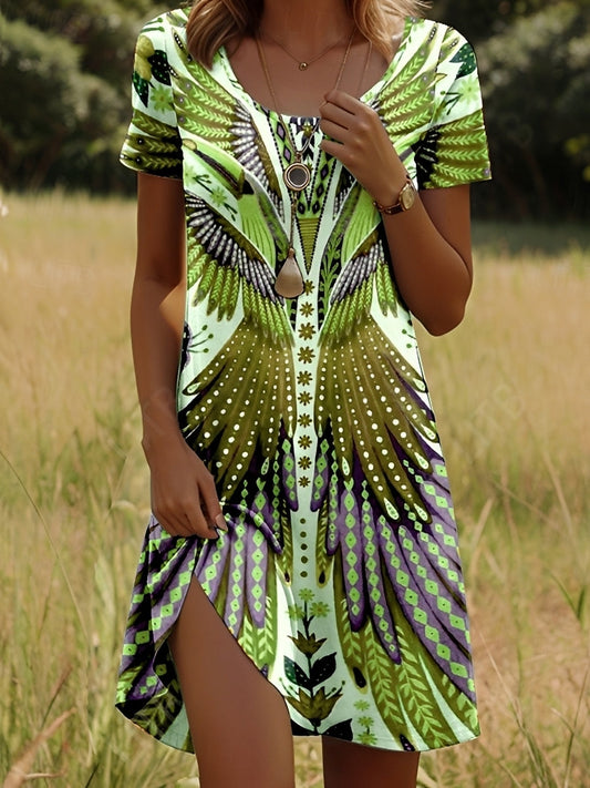 Lyssa - Damenkleid mit stilvollem Print