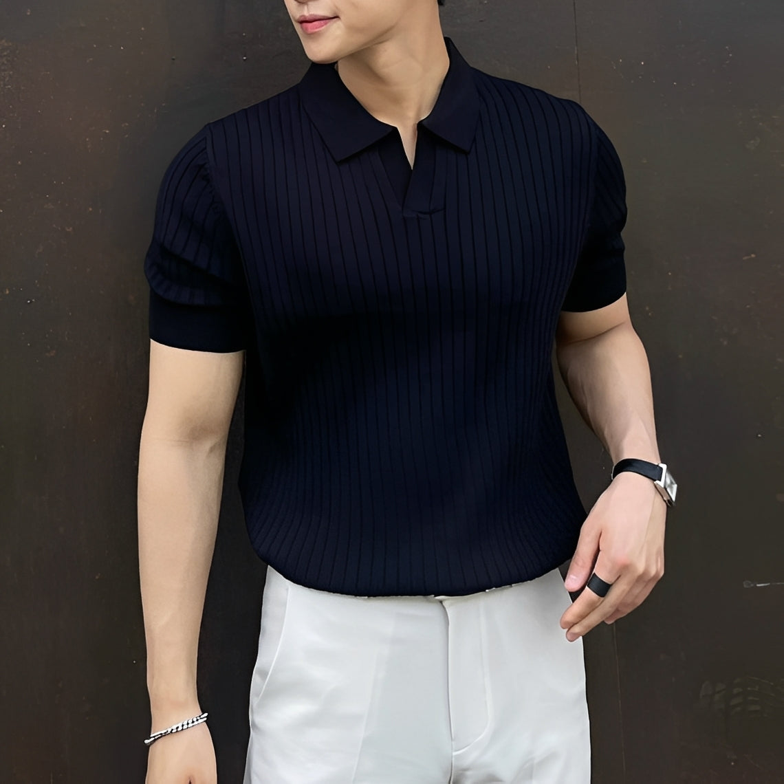Melvin - Legeres Kurzarm-Poloshirt für Herren