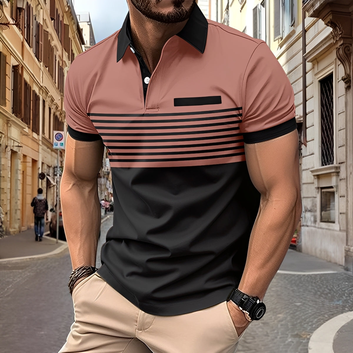 Thomas - Elegantes, körpernah geschnittenes Herren-Poloshirt